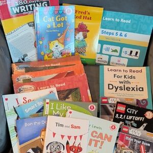 Educational Reading Book Collection Kids Early Readers Hooked On Phonics Lego
